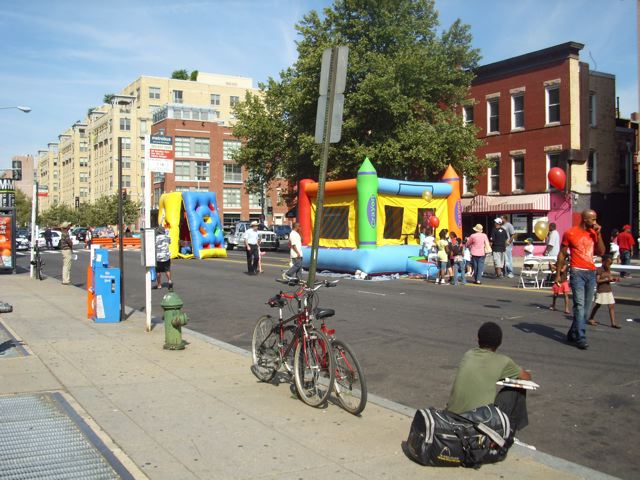 It’s a moon bounce party!